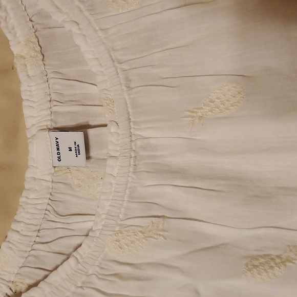 OLD NAVY Printed white Shirt M - Picture 5 of 8
